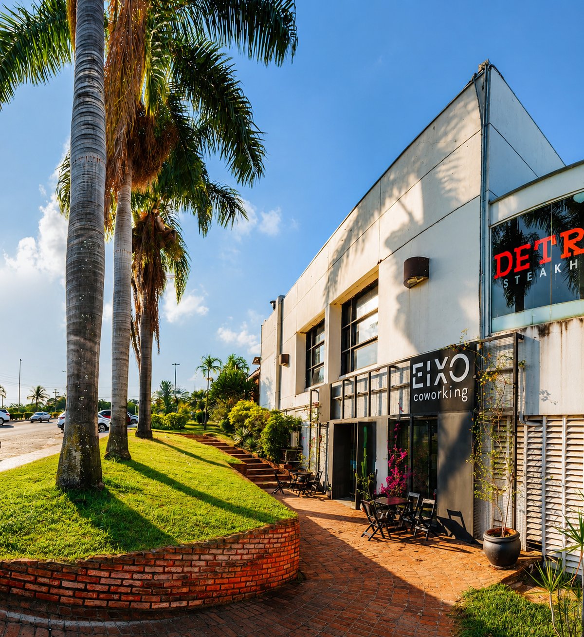 Fachada do Eixo Coworking